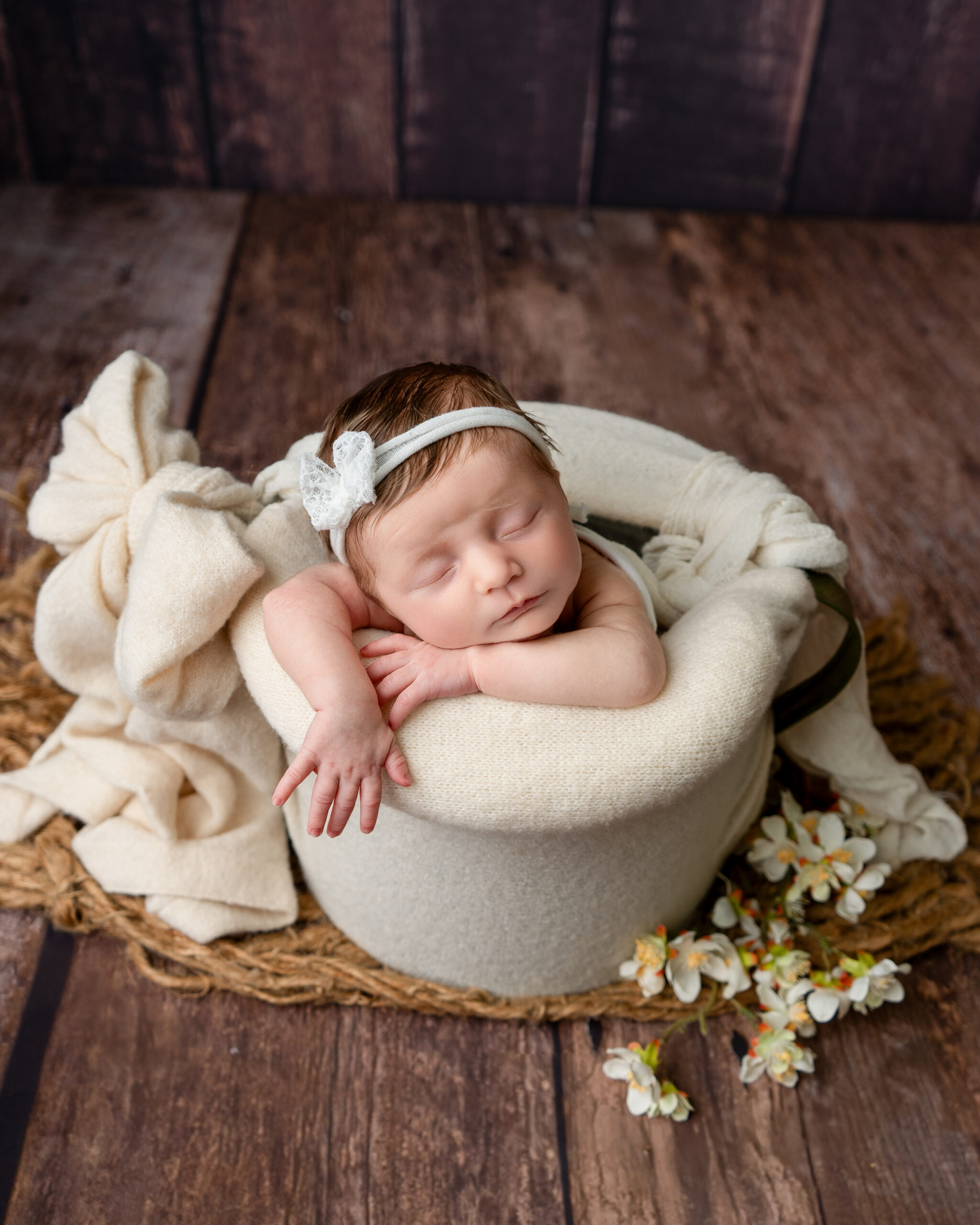 sister and newborn baby brother newborn session